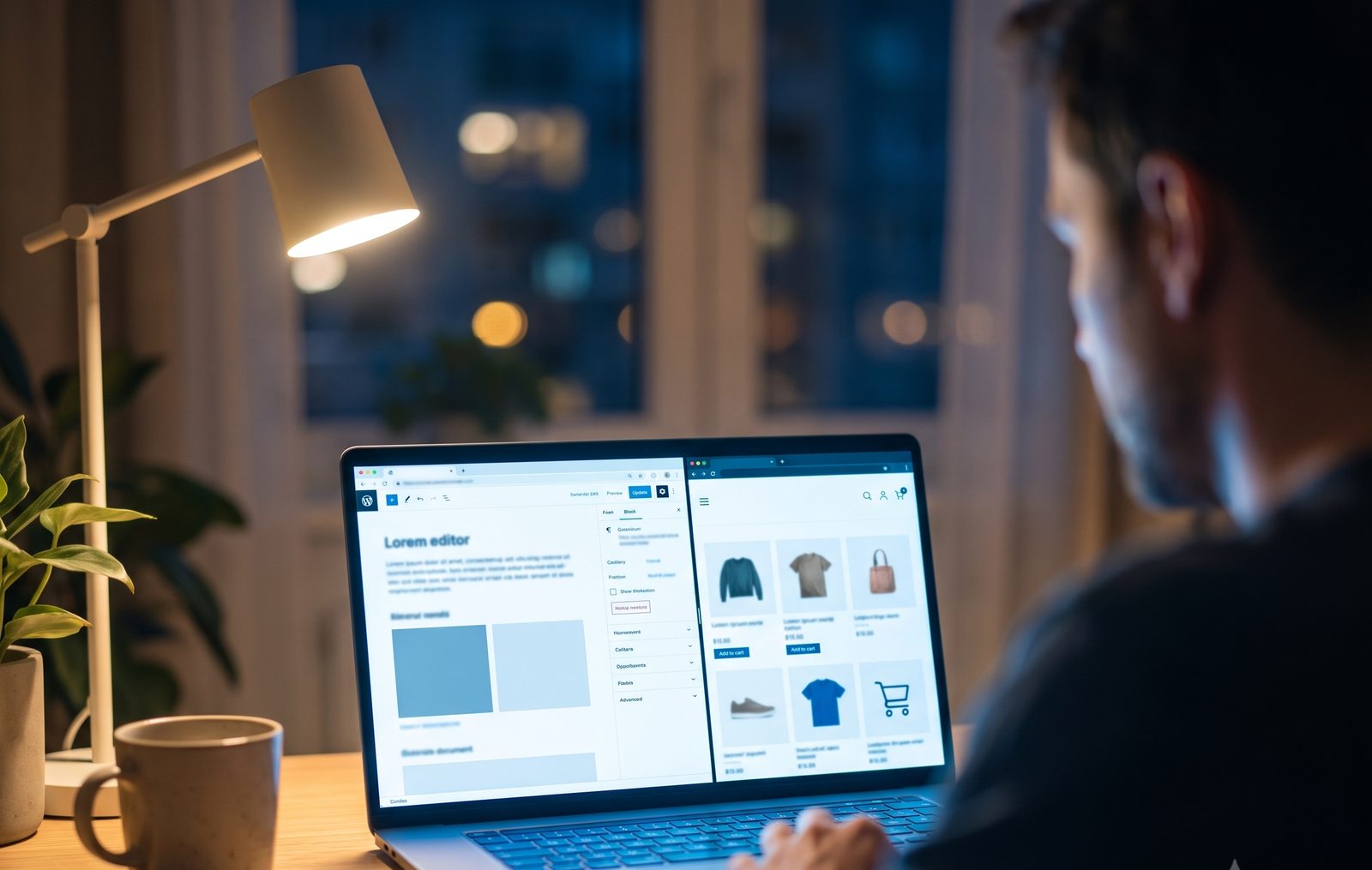 WooCommerce WordPress store dashboard on a screen